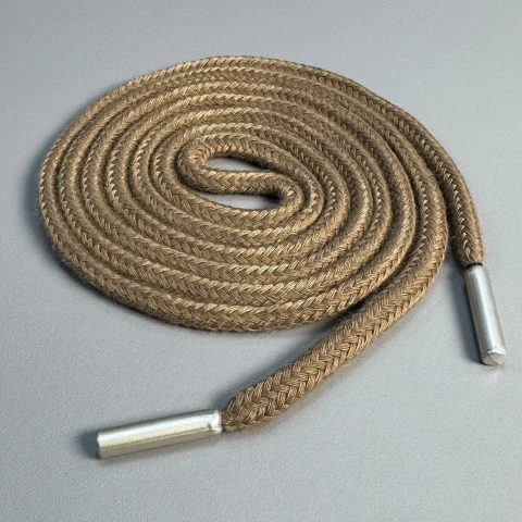 Шнурок в штани круглий (140 см), темно коричневий