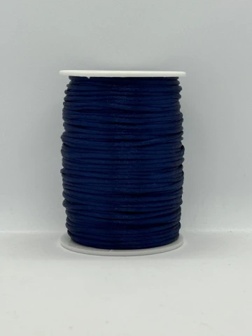 Шнур атласний корсетний 2.3 мм (100 ярдів/91,44 м.), 90 синій шкільний