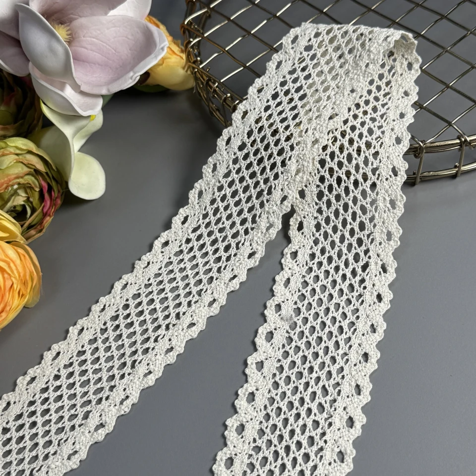 Мереживо макраме 8493 5,5 см (200 ярдів/182,8 м.), бежевий