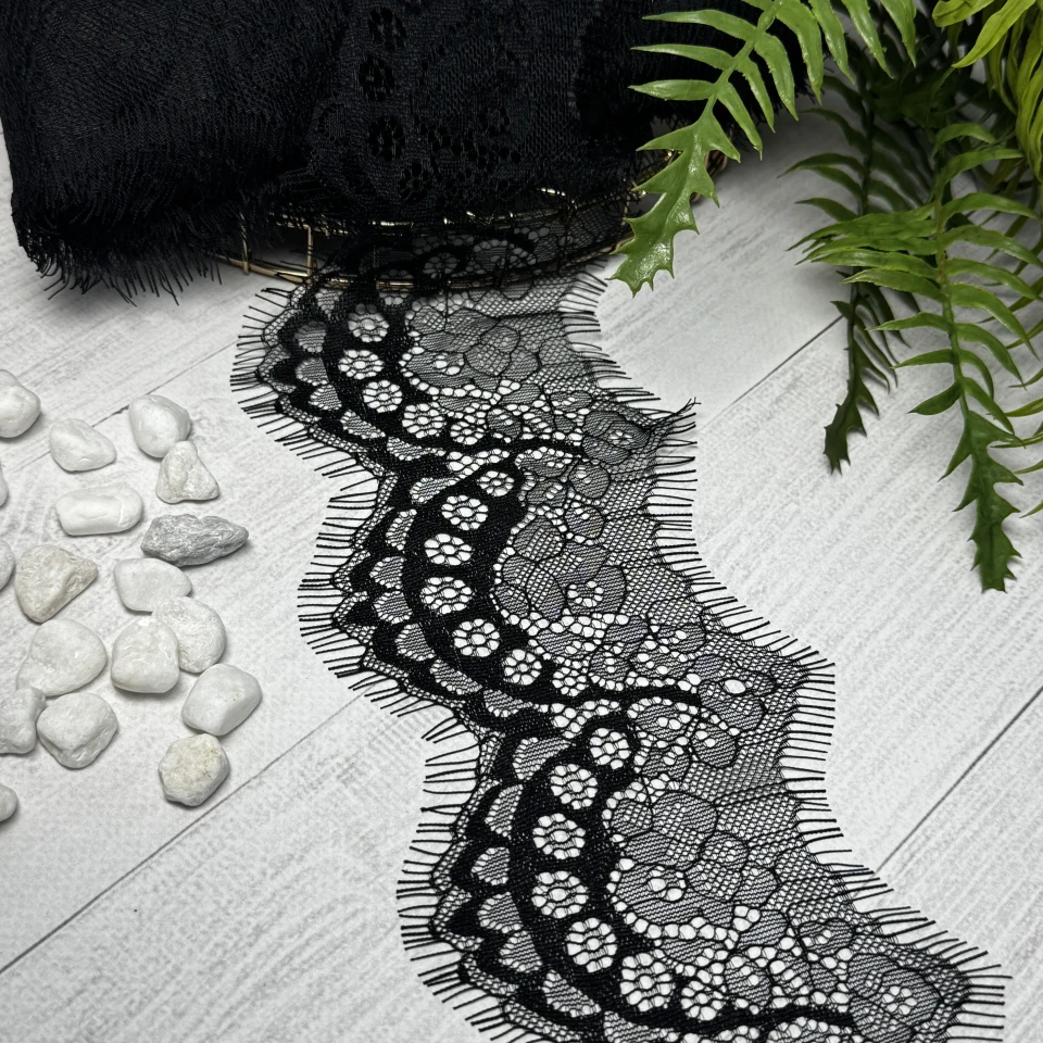 Мереживо французьке 921 см. (10*3) /12 см., чорний