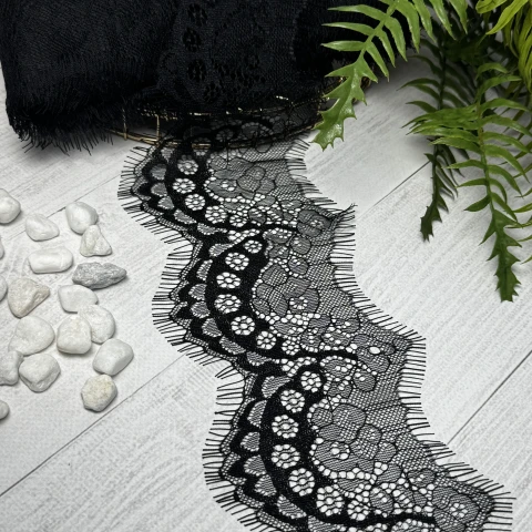 Мереживо французьке 921 см. (10*3) /12 см., чорний