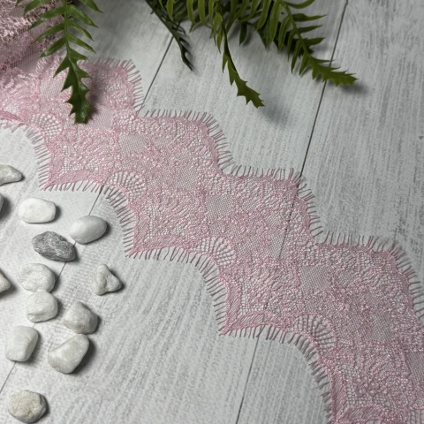 Мереживо французьке J73087 11 см. (10*3 м.), рожевий