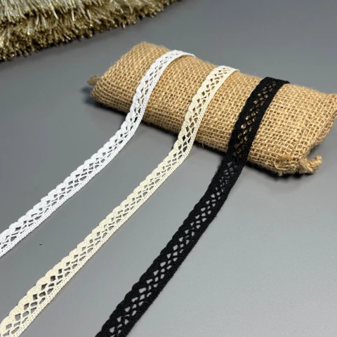 Мереживо макраме А 6306 1,5 см (200 ярдів/182,8 м.), білий