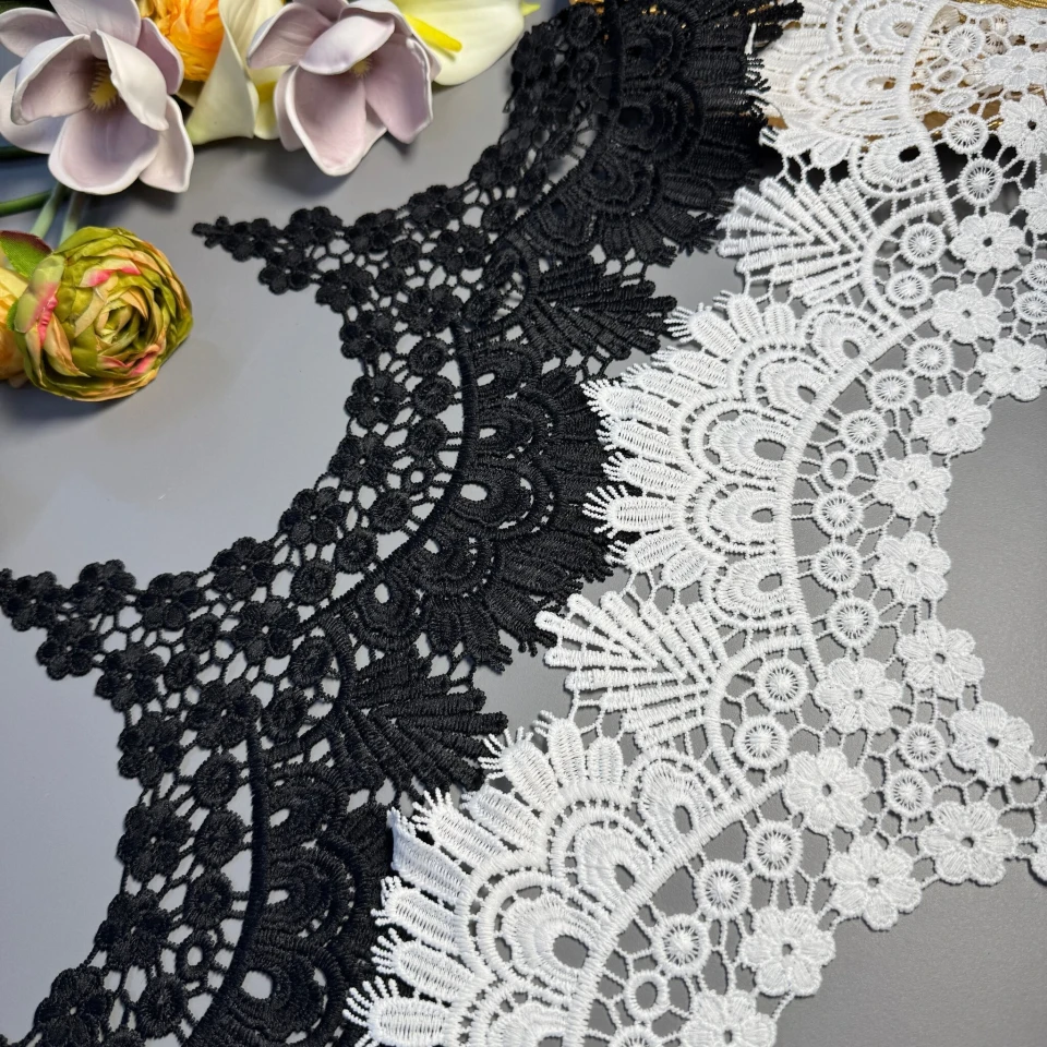 Мереживо поліестер ВВ602064 23 см. (15 ярдів/13.5 м.), білий