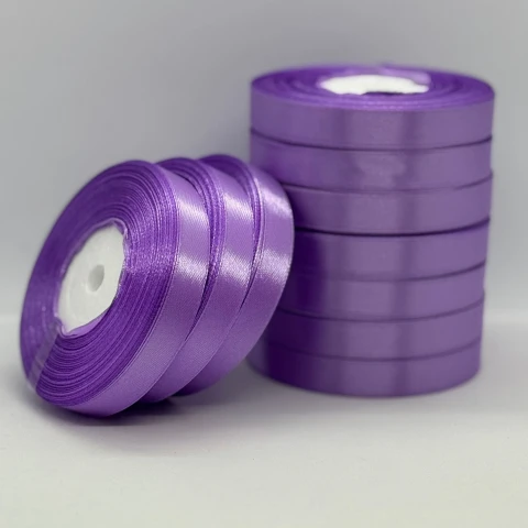 Стрічка атласна 1.2 см (10*36 ярдів), 125 індиго