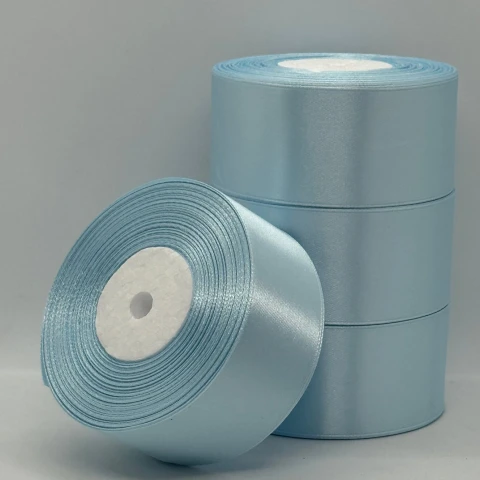 Стрічка атласна 4 см (5*36 ярдів) , 104 світлий блакитний