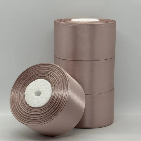 Стрічка атласна 5 см (4*36 ярдів), 92 кава з молоком