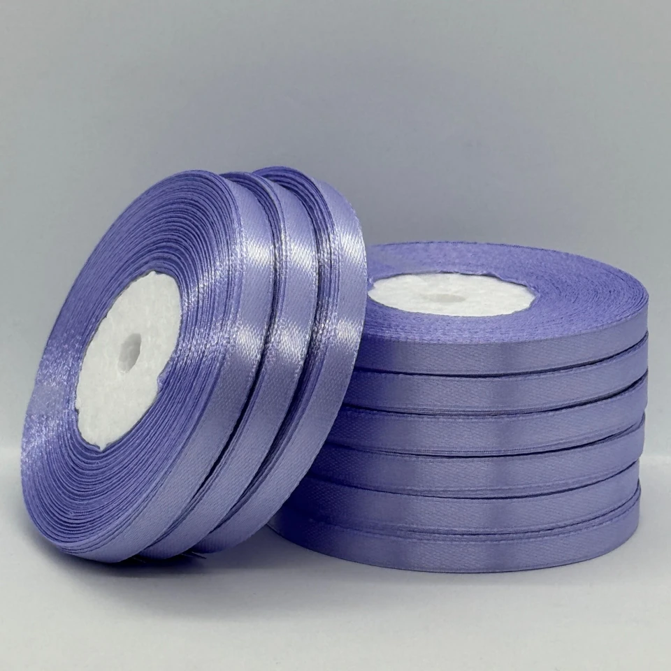 Стрічка атласна 0.6 см (10*36 ярдів), 191 фіалковий