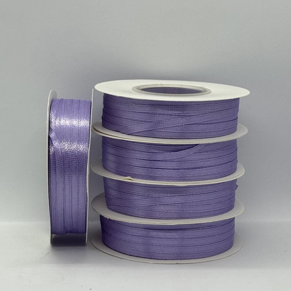 Стрічка атласна 0.3 см (5*100 ярдів), 21 бузковий
