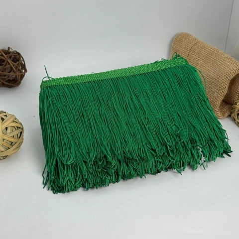 Бахрома танцювальна локшина 15 см (10 ярдів/9,14 м.), 76 темний зелений