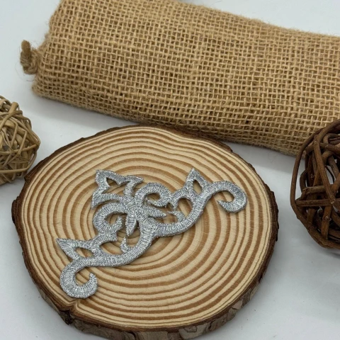 Аппликация клеевая люрекс 2378 (20 шт.), серебро