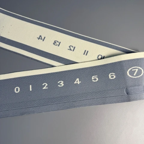 Пояс трикотажний довяз D#2 цифри (8.5см*90 см), світлий сірий