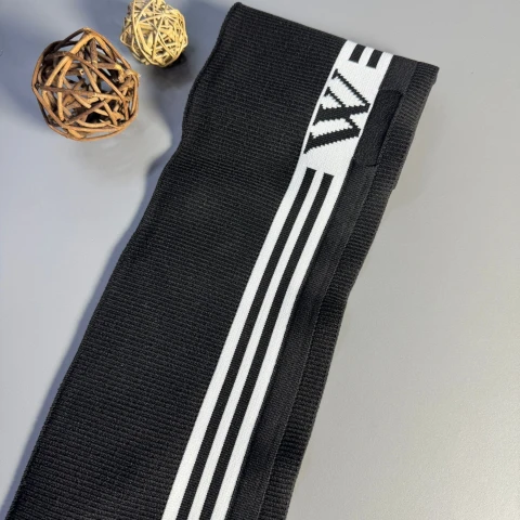 Пояс трикотажний довяз W (14 см*90 см), чорний