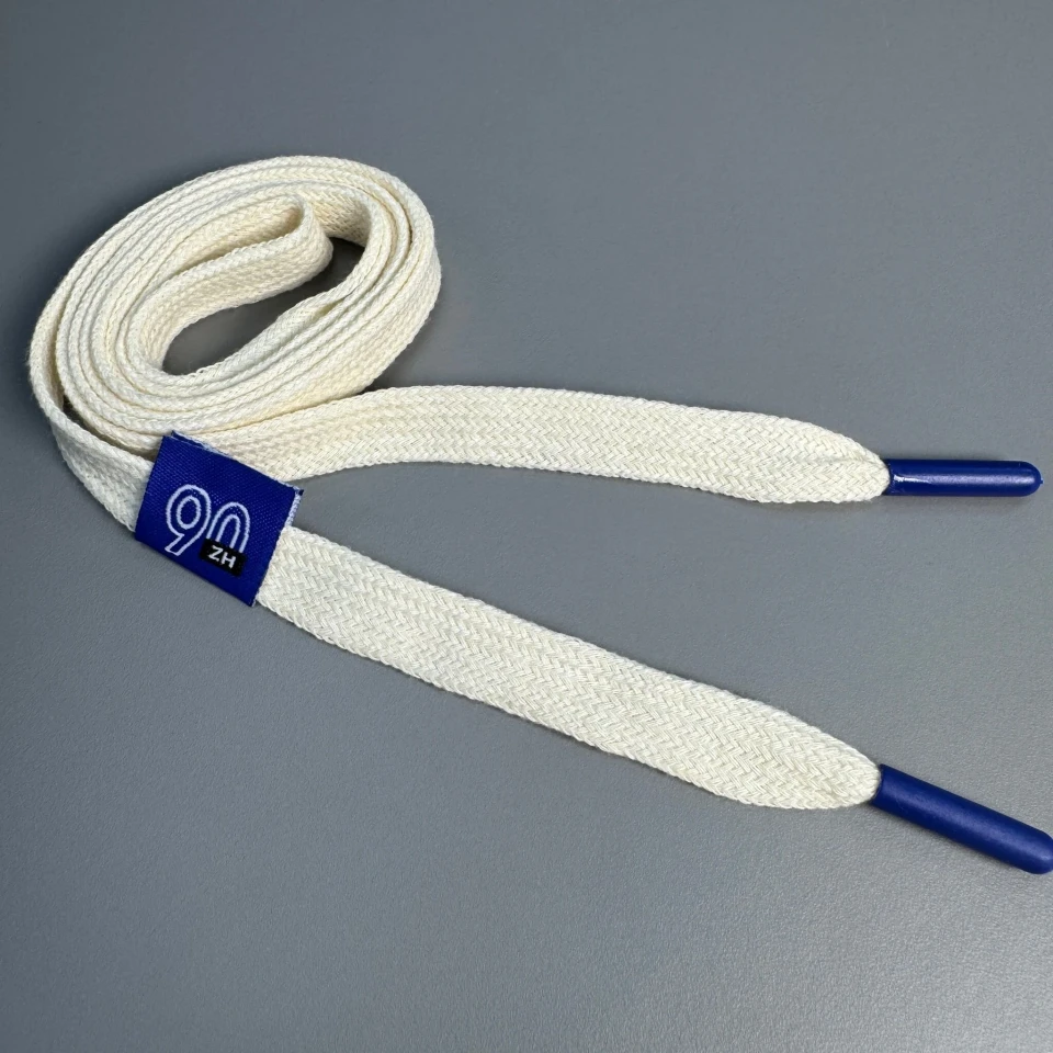 Шнурок в штани 90ZH (140 см), білий + електрик