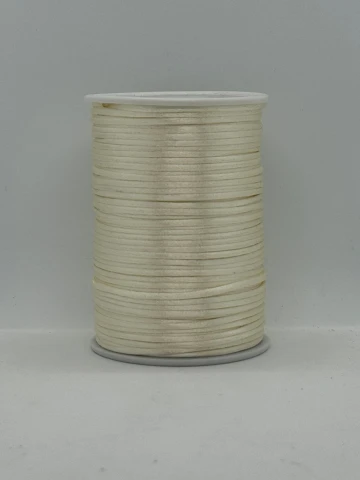 Шнур атласний корсетний 2.3 мм (100 ярдів/91,44 м.), 14 світлий молочний