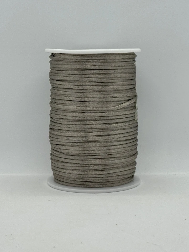 Шнур атласний корсетний 2.3 мм (100 ярдів/91,44 м.), 67 темний сірий