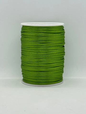 Шнур атласний корсетний 2.3 мм (100 ярдів/91,44 м.), 93 салатовий