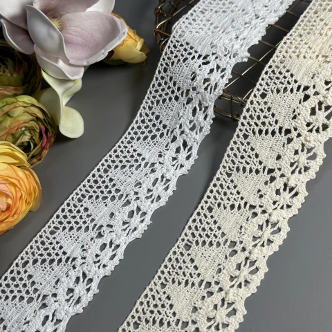Мереживо макраме 8149 6 см.(100 ярдів/91,4 м.), білий