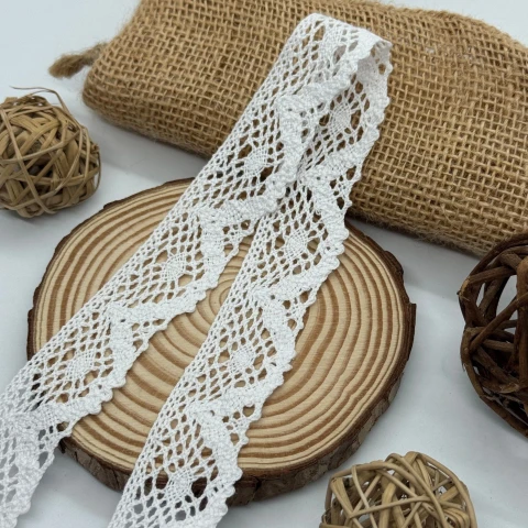 Мереживо макраме 6072 3 см.(100 ярдів/91,4 м.), білий