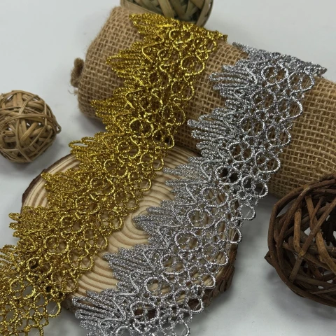 Тасьма люрекс 13-5337 (20 ярдів/18,28 м.), золото