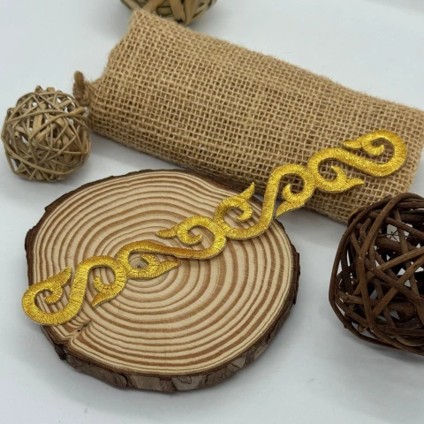 Аплікація клейова люрекс 2582 (20 шт.), золото