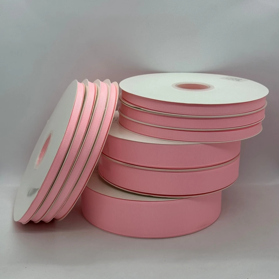 Стрічка репс 3,8 см (8*100 ярдів/91 м.), 1301 світло рожевий