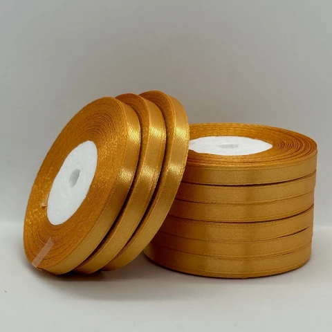 Стрічка атласна 0.6 см (10*36 ярдів), 157 жовто-оранжевий