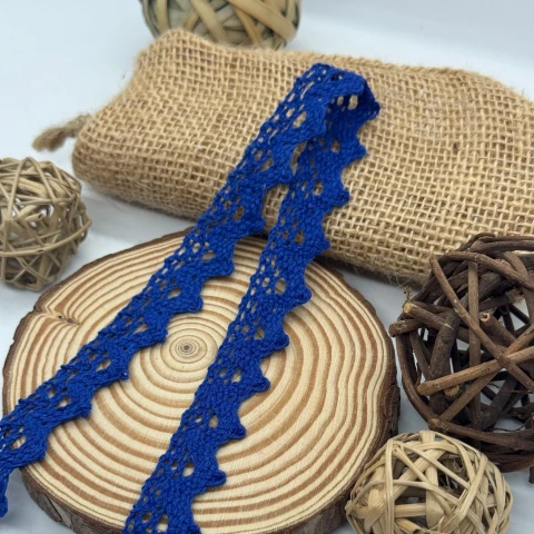 Мереживо макраме 8284 2см.(300 ярдів/274,3 м.), синій