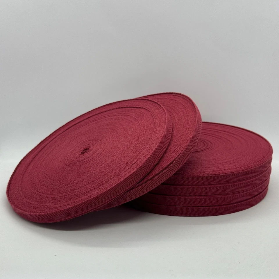 Стрічка кіпер 1 см (40) (40м.), 2082 бордовий