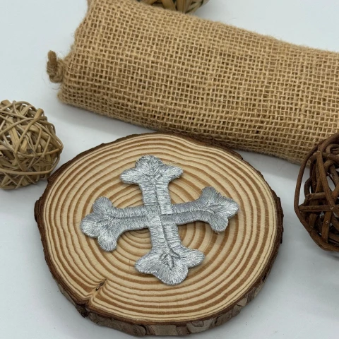 Аплікація клейова люрекс 3580 (20 шт.), срібло