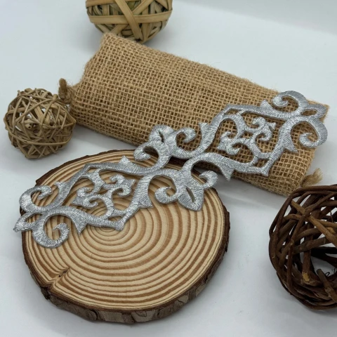 Аппликация клеевая люрекс 1888 (20 шт.), серебро