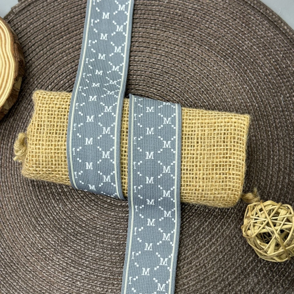 Лампас трикотажний D#7 M 4 см (50 м) , C:5 світло сірий