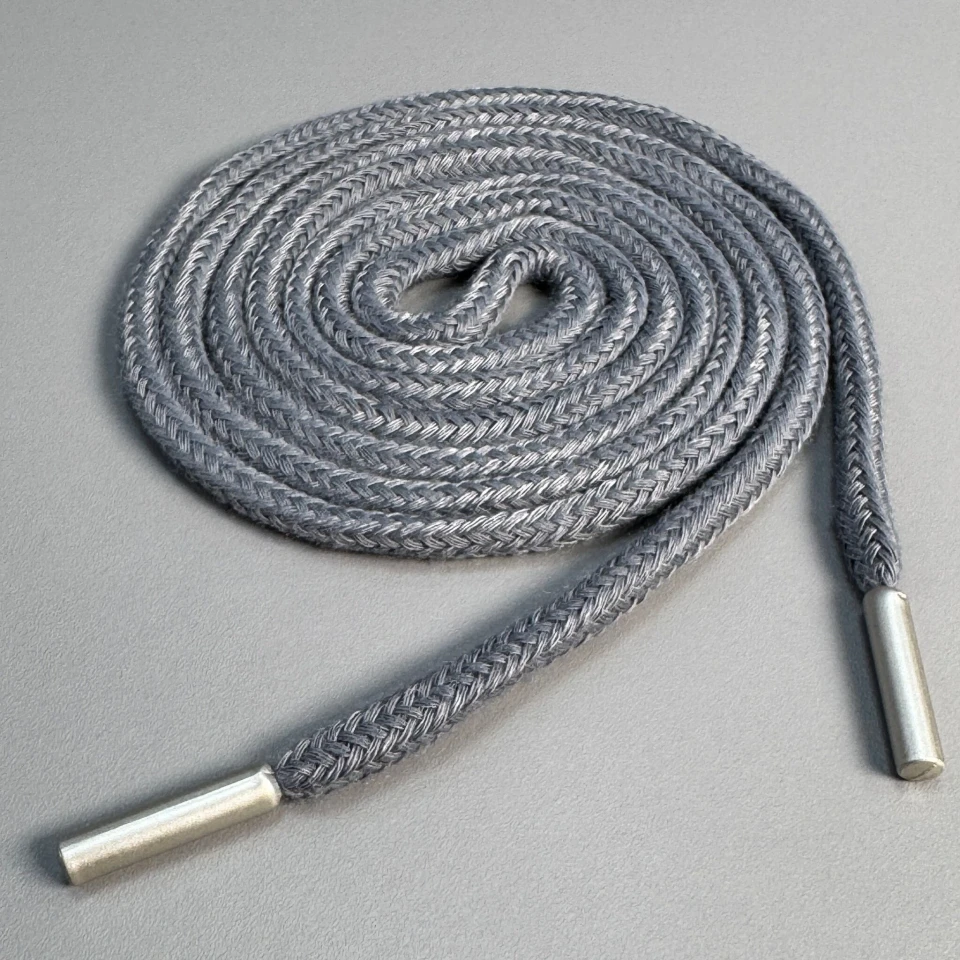 Шнурок в штани круглий (140 см), світло сірий