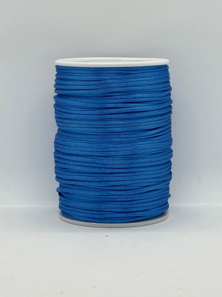 Шнур атласний корсетний 2.3 мм (100 ярдів/91,44 м.), 36 блакитний