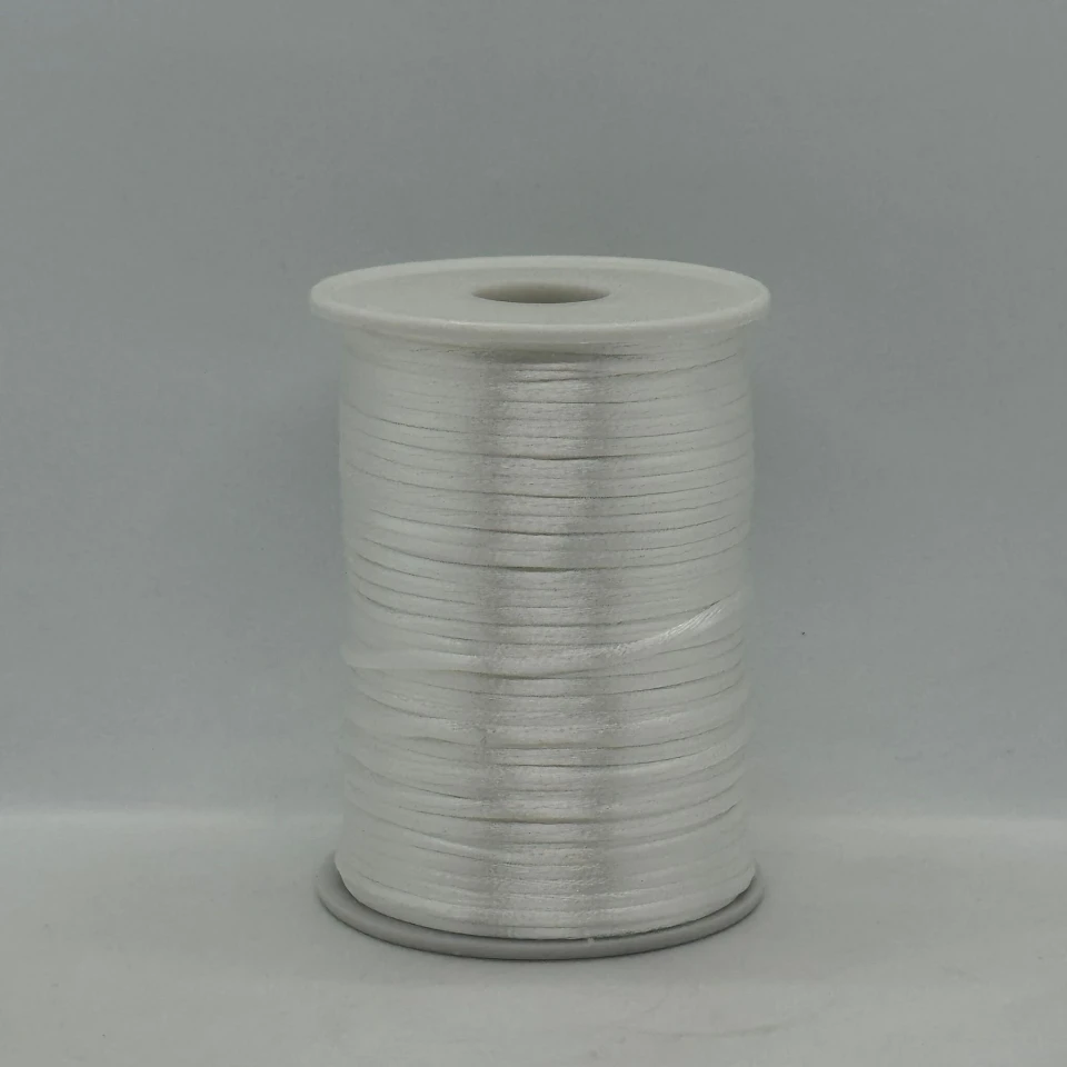 Шнур атласний корсетний 2.3 мм (100 ярдів/91,44 м.), 13 айворі