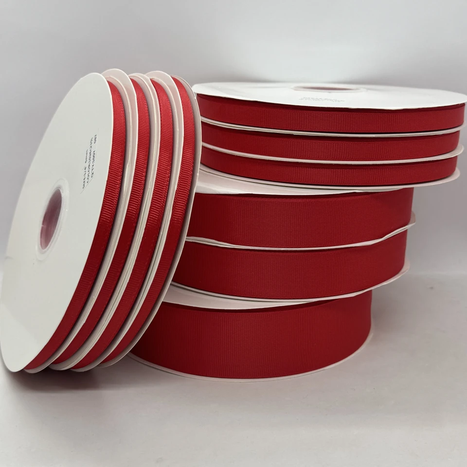Лента репс 0.65 см (100 ярдов/91 м.), 1026 кармин