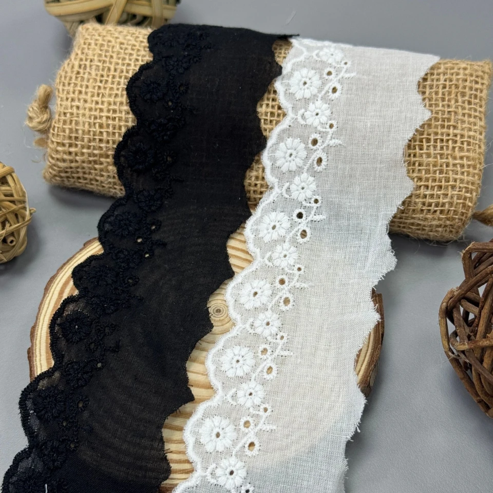 Мереживо прошва 10032 5,5 см.(300 ярдів/274,3 м.), чорний