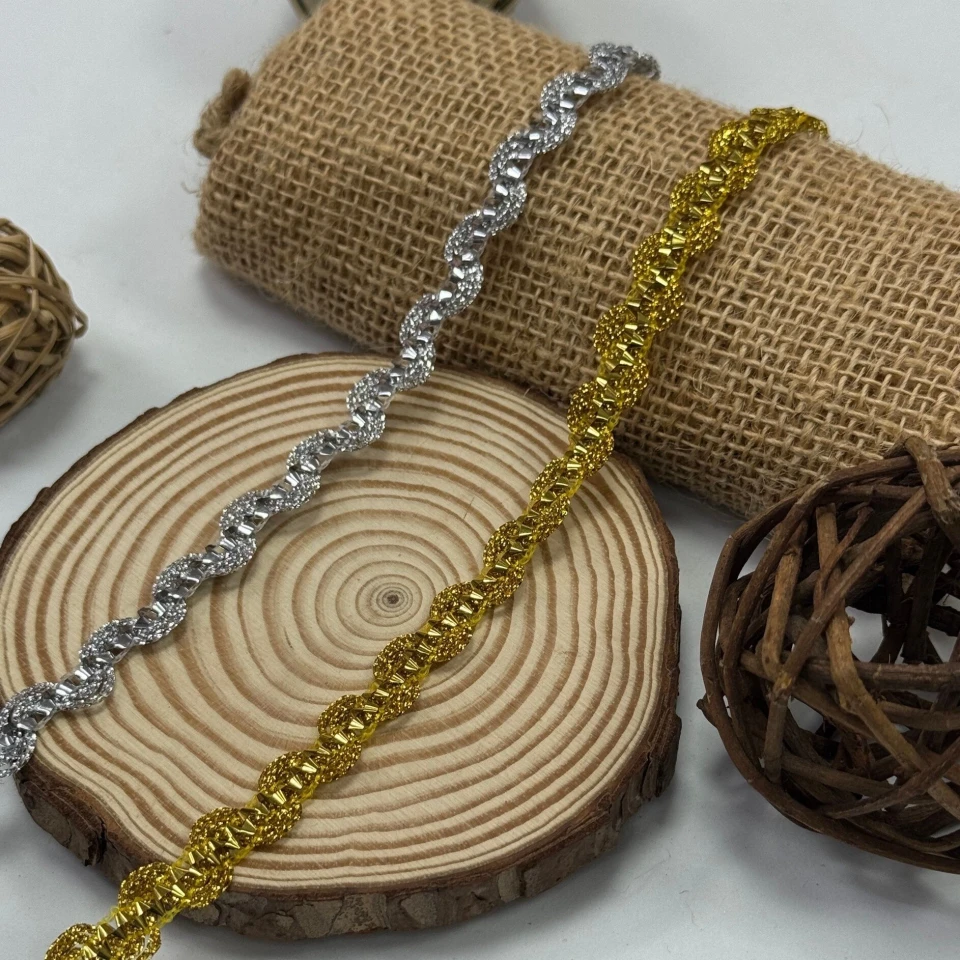 Тасьма люрекс 7339 (20 ярдів/18,28 м.), золото