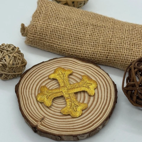 Аплікація клейова люрекс 3580 (20 шт.), золото