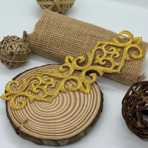 Аплікація клейова люрекс 1888 (20 шт.), золото