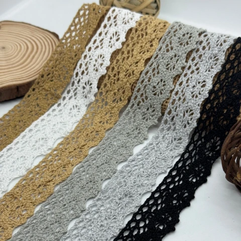 Мереживо макраме 8449 2,8 см (200 ярдів/182 м.), білий