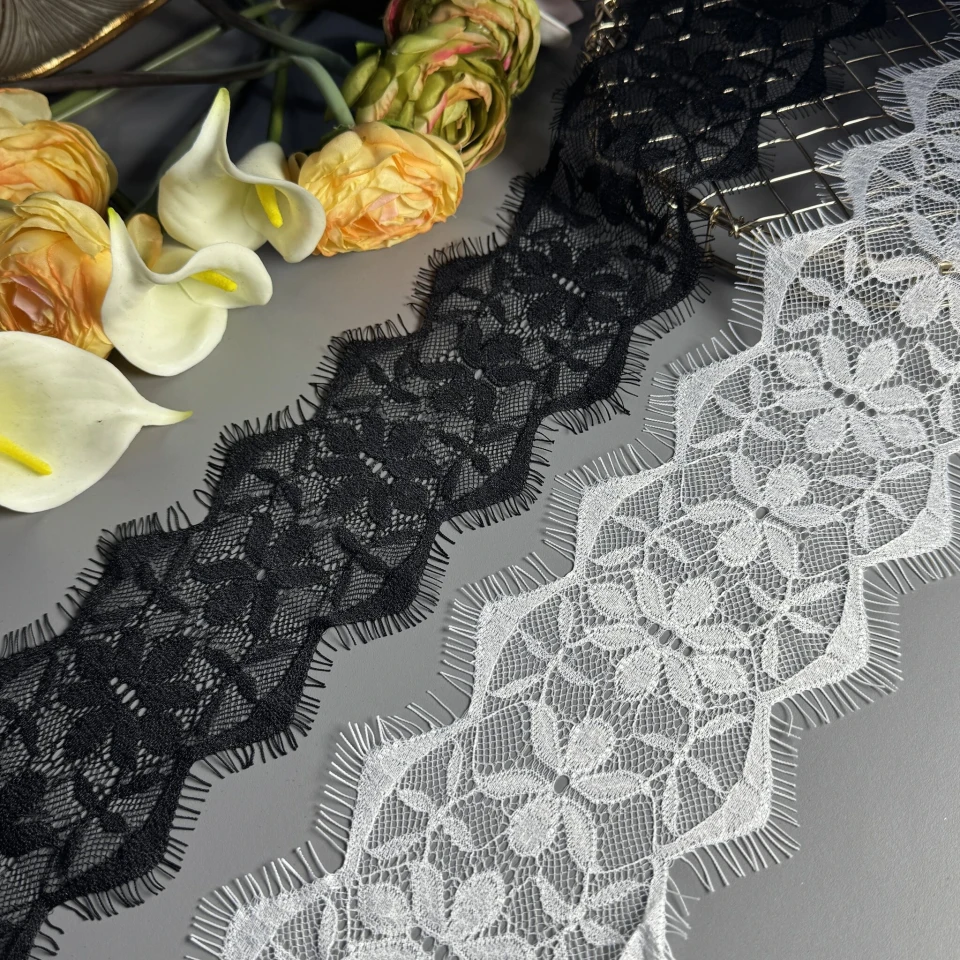 Мереживо французьке J73086 11 см (10*3 м.), теплий білий