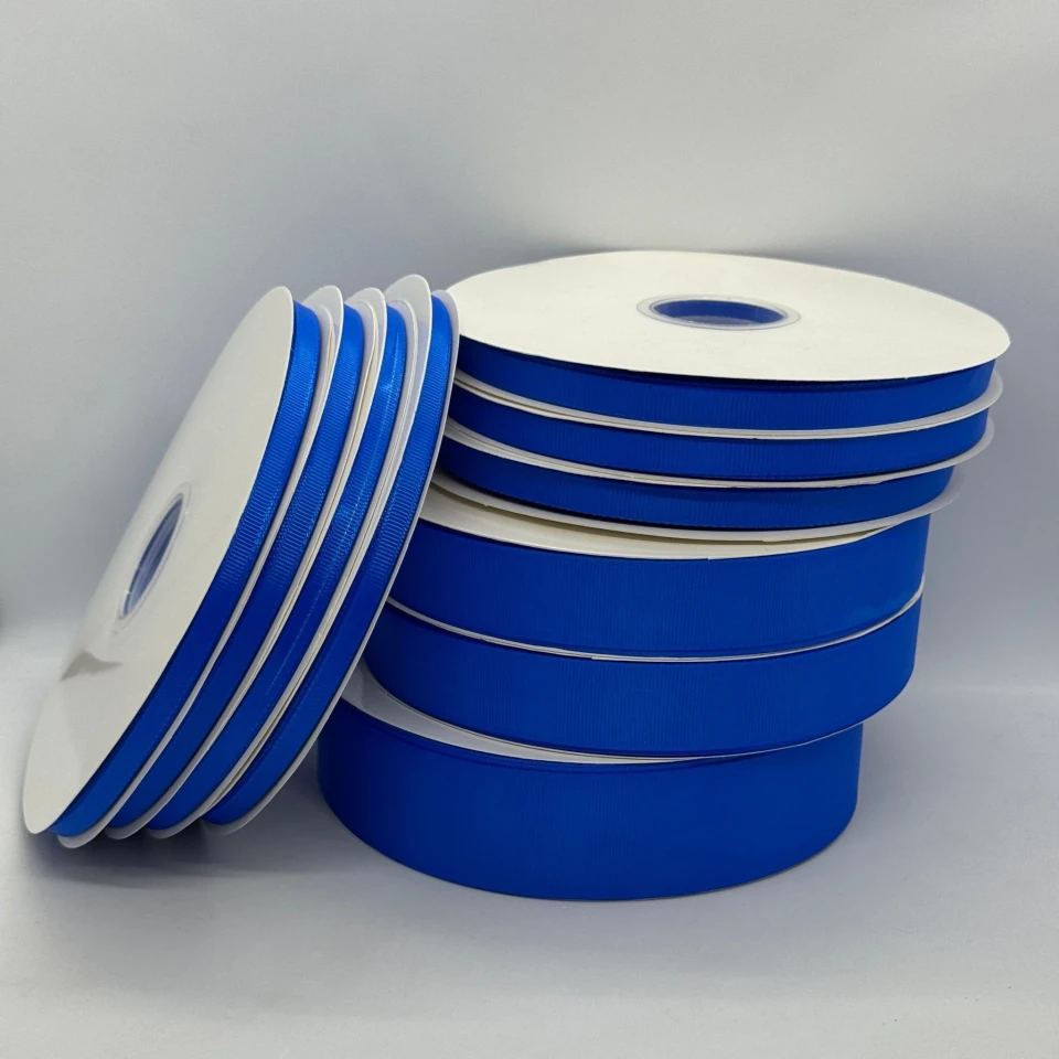 Стрічка репс 1 см (25*100 ярд/ 91 м.), 1040 електрик