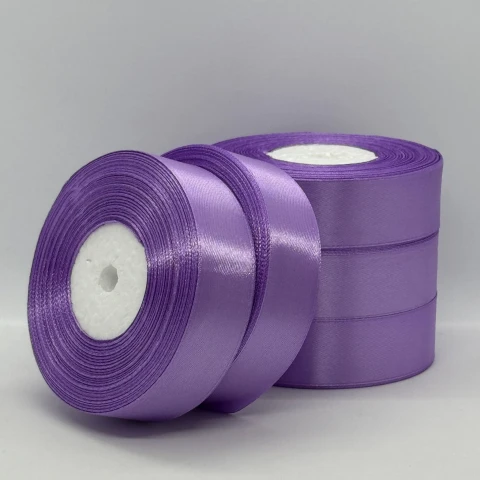 Стрічка атласна 2.5 см (5*36 ярдів), 125 індиго