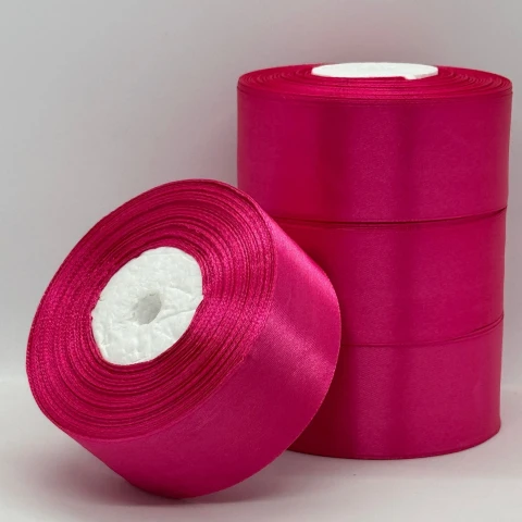 Стрічка атласна 4 см (5*36 ярдів) , 28 малиновий