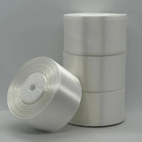 Стрічка атласна 5 см (4*36 ярдів), айворі