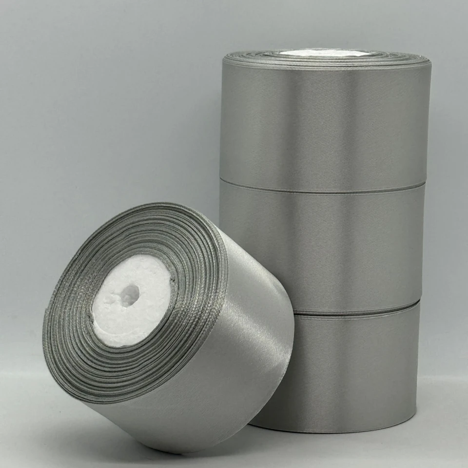 Стрічка атласна 5 см (4*36 ярдів), 179 сірий