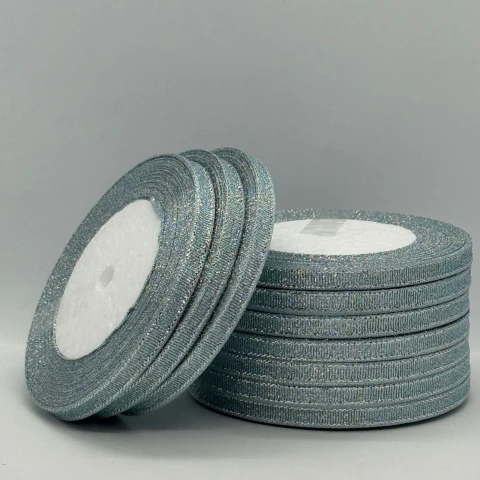 Тасьма парчева 0,6 см (10*25 ярдів/22,75 м.), 68 світлий блакитний