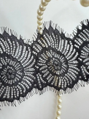 Мереживо французьке J73085 10.5 см. (10*3 м.), чорний