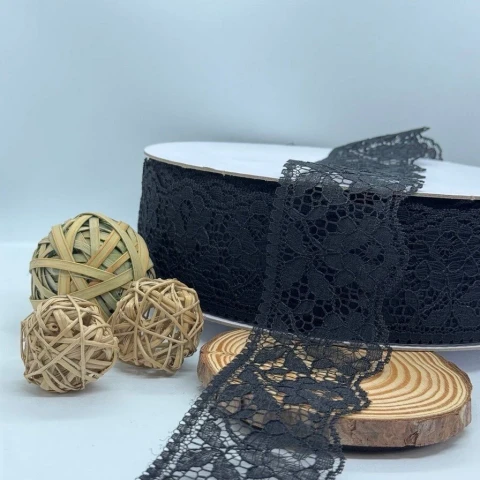 Мереживо поліестр кольорове 101 6 см (100 ярдів/91 м.), 17 темний синій